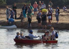 Ferry across the Mzamba River