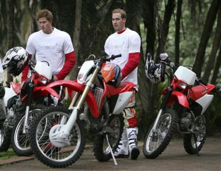 prince william and harry front