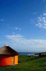 Rondavel and view Mdumbi: Rondavel and view Mdumbi