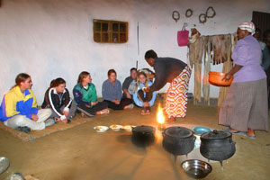 Traditional food being served at iKhamanga Traditional food being served at iKhamanga