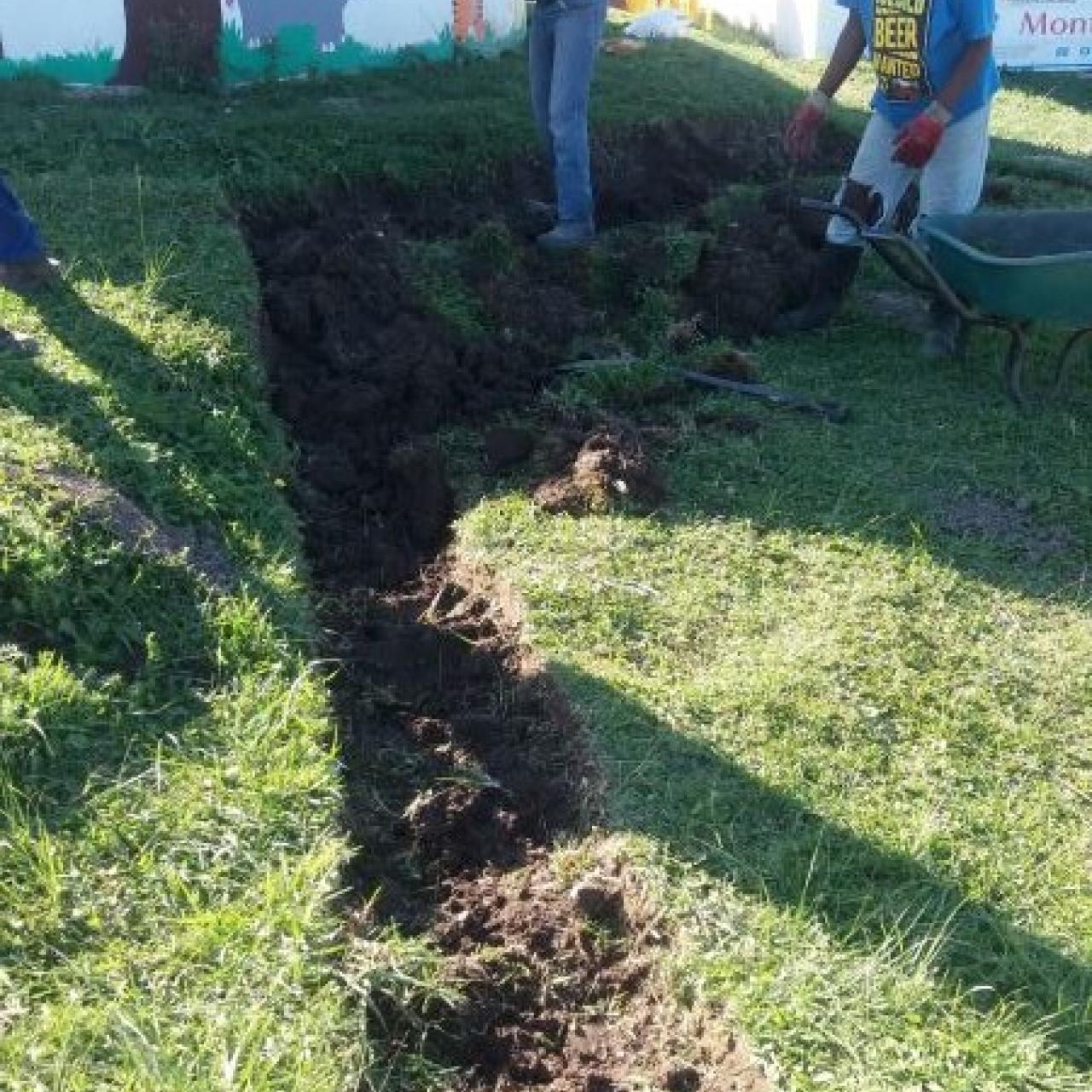 Digging of foundations at Ncinci One's Montessori