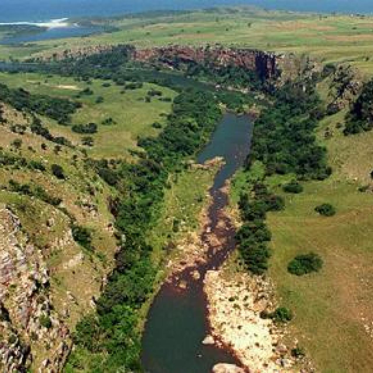 One of the bridges will cross this Mtentu River gorge