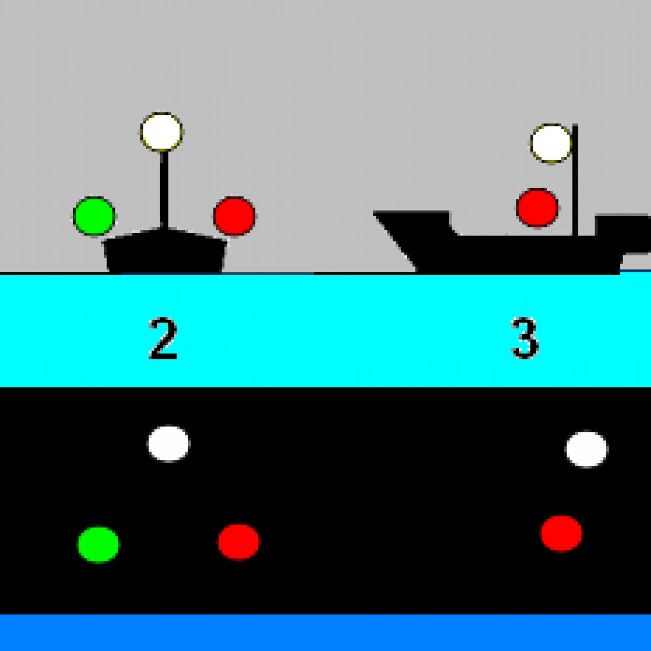 Nav lights for fishing