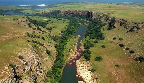 One of the bridges will cross this Mtentu River gorge