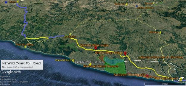 Proposed N2 through PCE greenfields